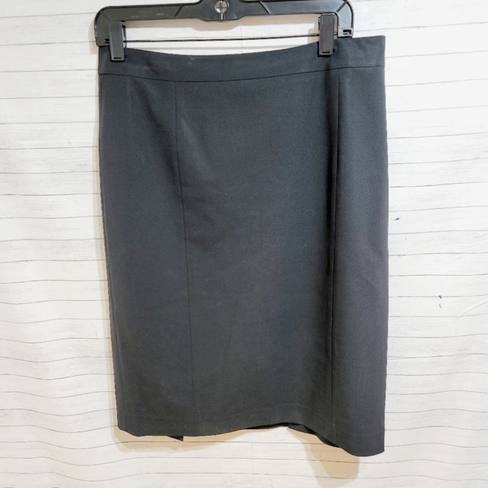LAFAYETTE 148 NEW YORK BLACK PENCIL SKIRT, SZ 10